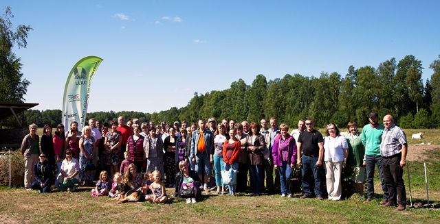 Pasākuma dalībnieku kuplais pulks